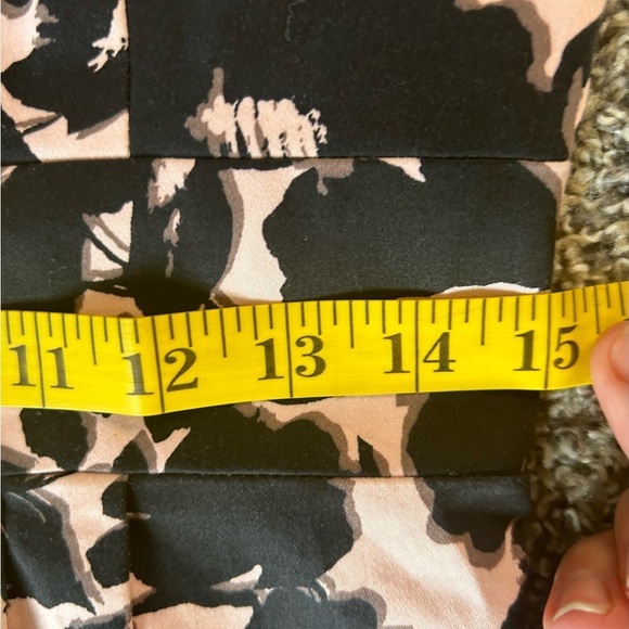 Taylor from Anthropologie structured pink and black floral midi dress size 6 - Picture 11 of 12